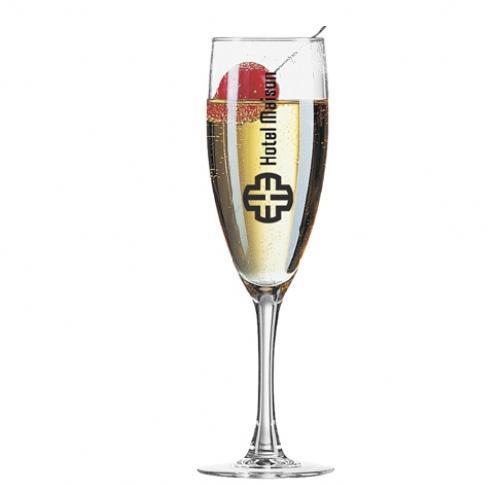 Printed Princesa Champagne Flute Glass 